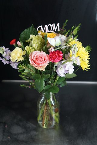 DELUXE Mason Jar Mother's Day Arrangement - $ 49.99